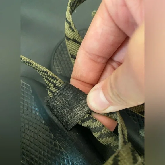 Women’s Chaco zx/1 strappy sandals in green avocado and black geometric size 8 - Picture 11 of 13